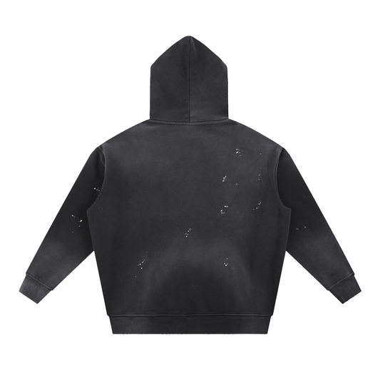 The Blank Vintage Wash Frayed Fleece Hoodie