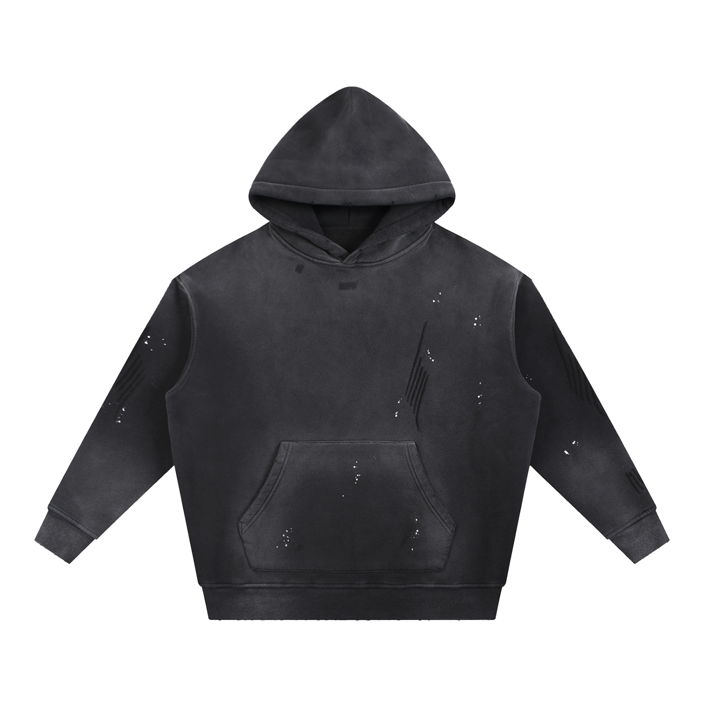 The Blank Vintage Wash Frayed Fleece Hoodie