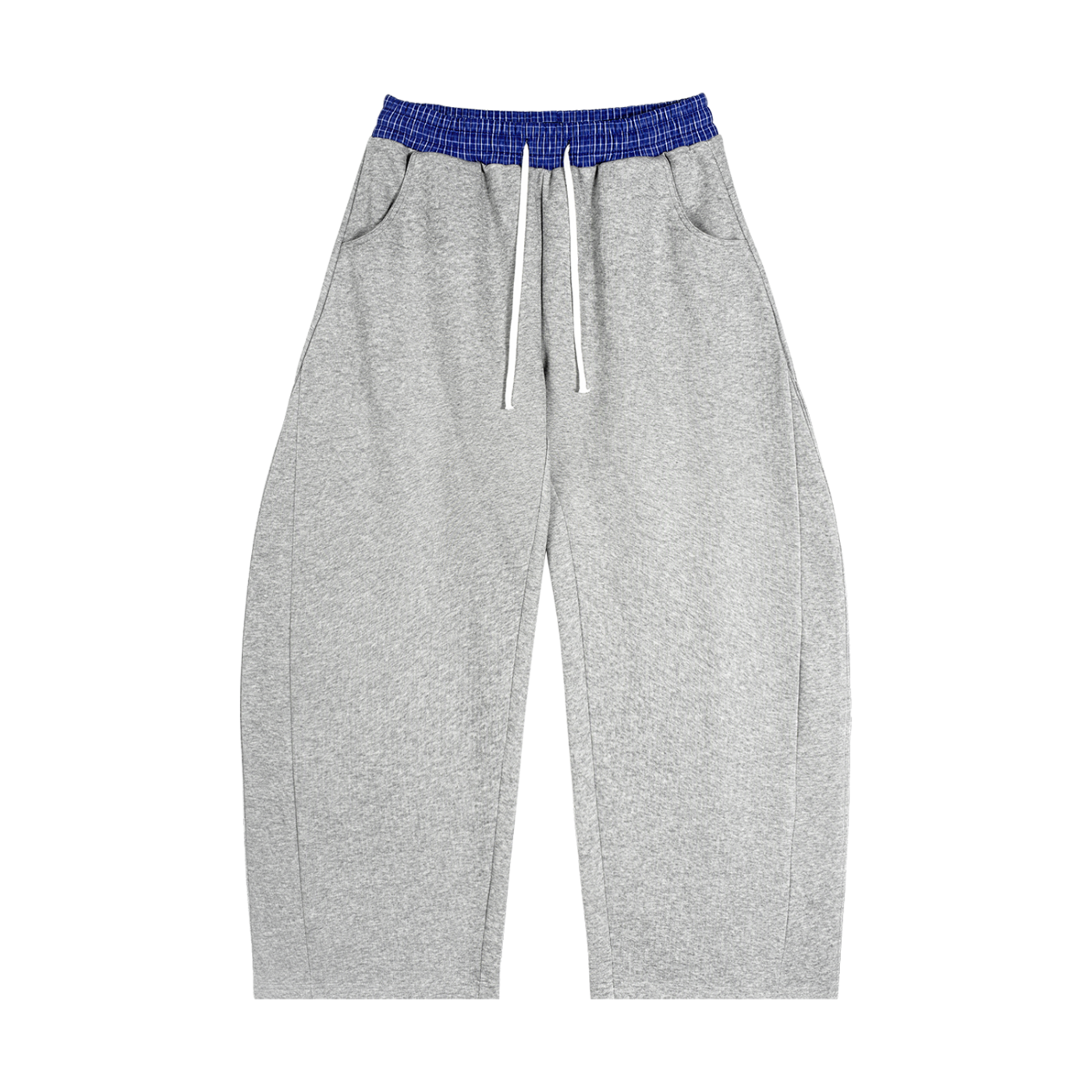 The Blank Plaid Waistband Sweats
