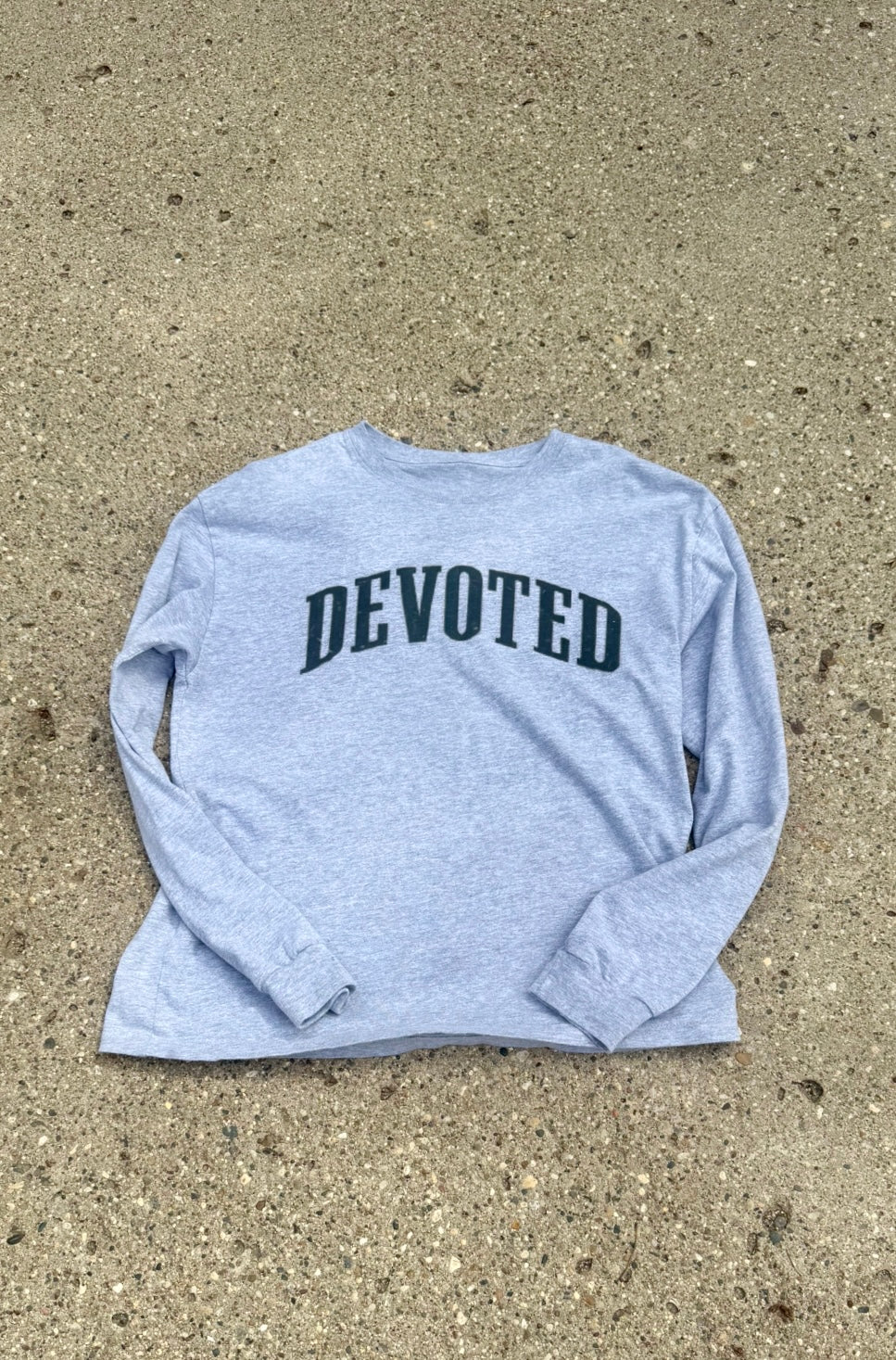 Devoted Gray Long Sleeve Tee