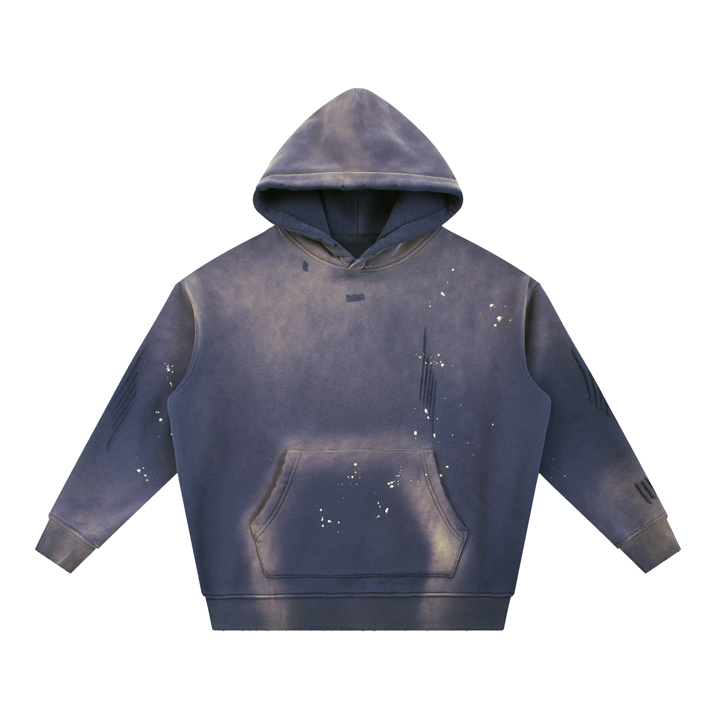 The Blank Vintage Wash Frayed Fleece Hoodie
